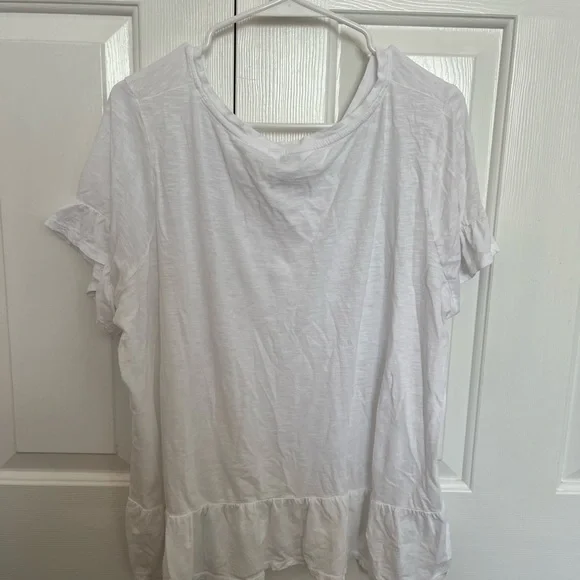 White Ruffle Top - Picture 2 of 2